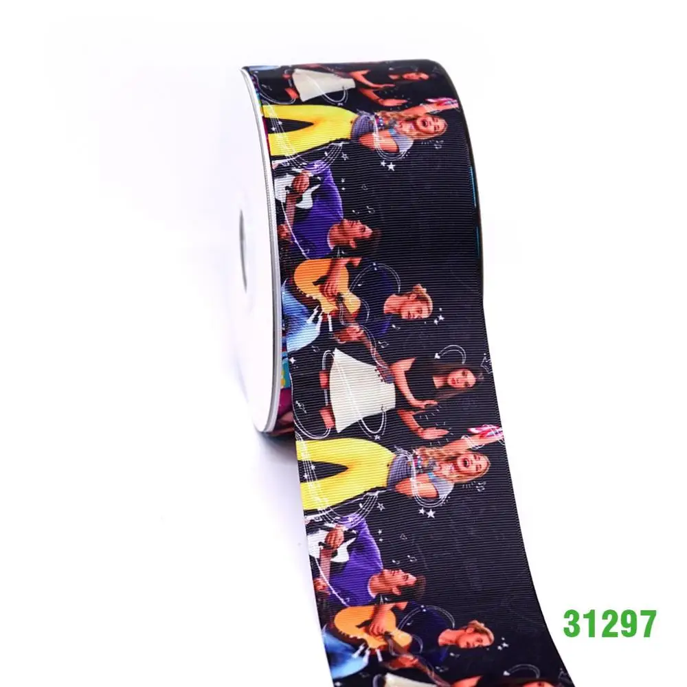 DIY ремесло поставляет мультфильм персонаж напечатанный grosgrain ленты, атласная лента 50 ярдов. 31295 - Цвет: 31297
