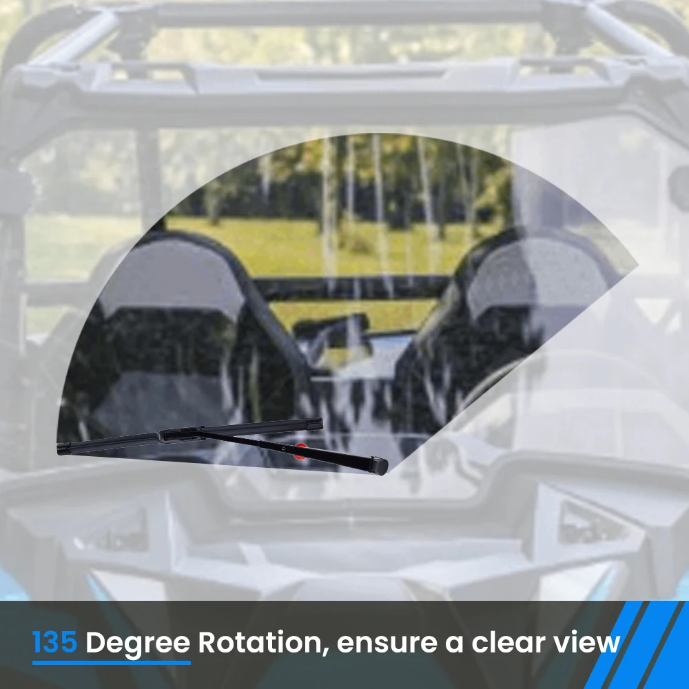 UTV Windshield Wiper for Polaris RZR 800 900 1000 XP Ranger Can Am Maverick X3 Commander Honda atv accessories utv side mirrors