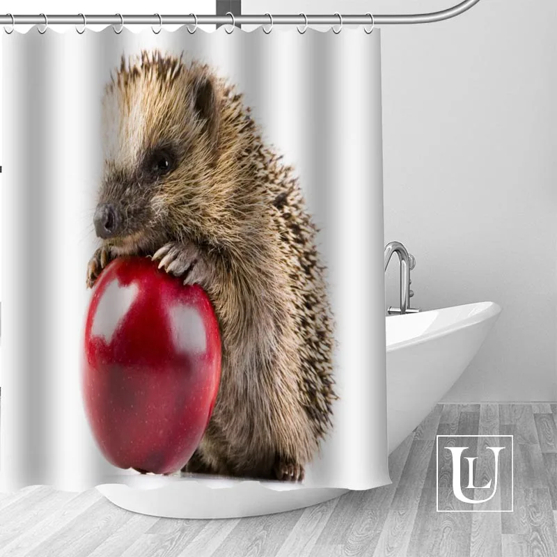 

Custom Hedgehog Shower Curtain Top Selling Classic Popular Bath screens Polyester beautiful Home Bathroom curtain