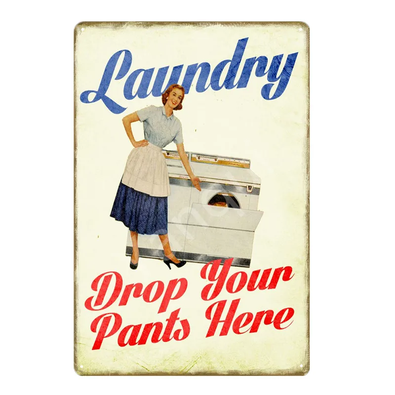 Laundry Cleaning Metal Signs Kitchen Herb Garden Poster Wall Plaque Vintage Painting Plate For Shop Home Bath Room Decor YI-100 - Цвет: NEW0325EI