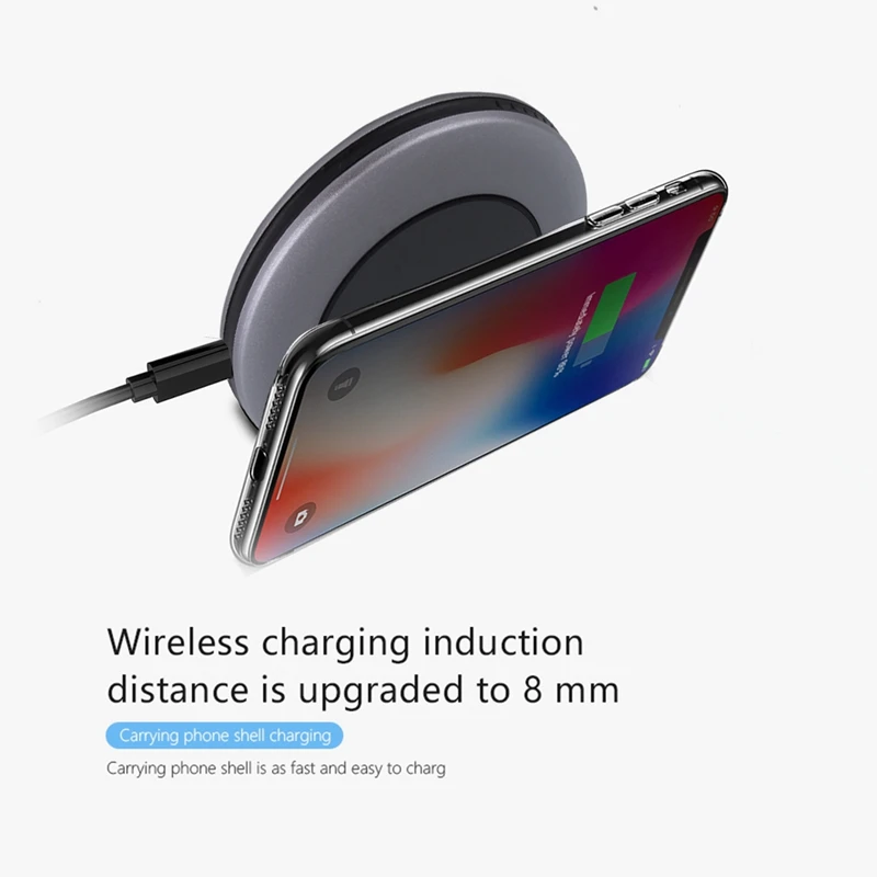 FULL-Portable Wireless Charger In Mobile Phone Fast Charge Smart Charger With Indicator For Phone Samsung
