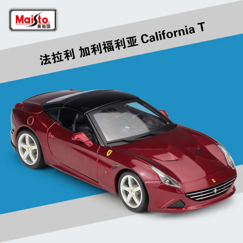 Bburago Diecast 124 California T Black Red Sport Car Red Static