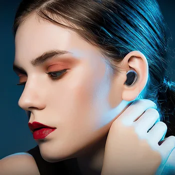 

With Microphone Stereo Automatic Pairing Mini For Android Digital Display Wireless Bluetooth Earphones In Ear Charging Box