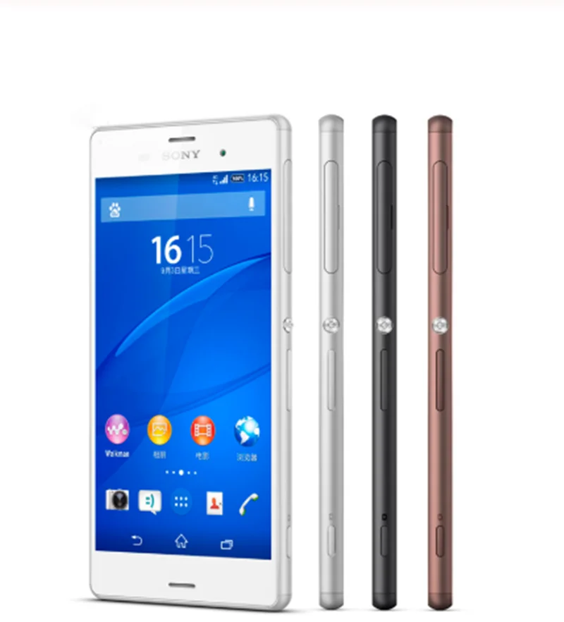 Sony Xperia Z3 D6633 Dual sim 5,2 дюймов четырехъядерный 3 ГБ ОЗУ 16 Гб ПЗУ отремонтированный разблокированный телефон nfc