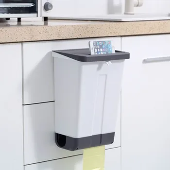 

Modern bathroom toilet garbage with lid household kitchen living room bedroom large simple creative plastic paper bucket LB93009