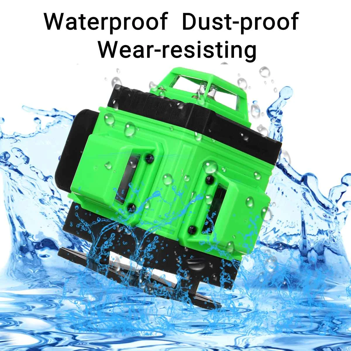 Laser Level 3D 16 Lines Adjustable 360 Self Leveling Horizontal Vertical Cross Green Laser Waterpro