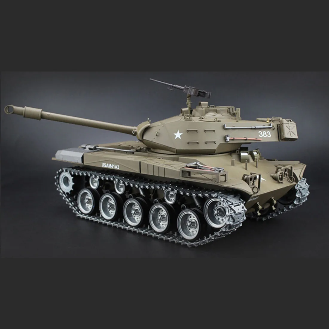1:16 Американский Уолкер бульдог A41A3 светильник Танк 2,4 г модель дистанционного управления Военный танк звук дым стрельба эффект МЕТАЛЛ Ultimate