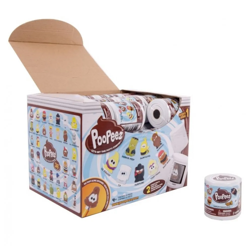Мини набор Туалетная бумага с двумя фигурками Poopeez