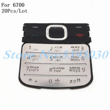 

20Pcs/Lot For Nokia 6700 6700C Classic Housing Keypad Mobile Phone 6700C Keyboard Replacement English Or Russian Keypad