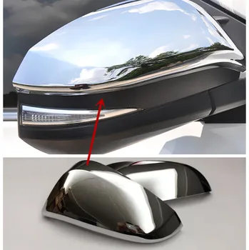 

Car Rear View Mirror Cover Rearview Mirror Trim Sticker Accessories 2PCS For Toyota RAV4 2013 2014 2015 2016 2017