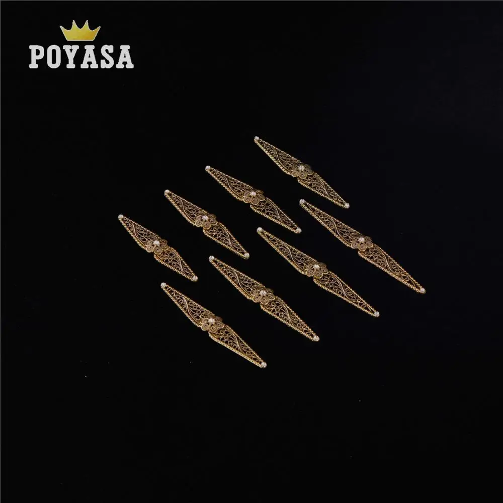 Antique Gold white Этнические украшения для тела, свадебное платье, аксессуары для женщин, традиционная свадьба на Закавказье - Окраска металла: Antique Gold white