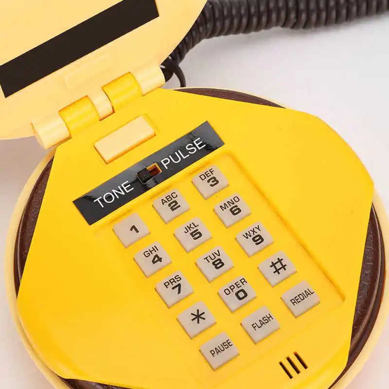 Landline Phone Novelty Emulational Hamburger Telephone Wire Landline Phone Home Decoration telefono fijo