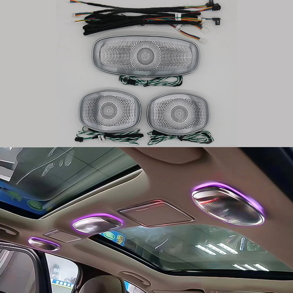 

64 colors Car Ceiling Midrange Horn Synchronize With Ambient Light Suitable For Mercedes Benz W205 X253 W213 W222 LED Light