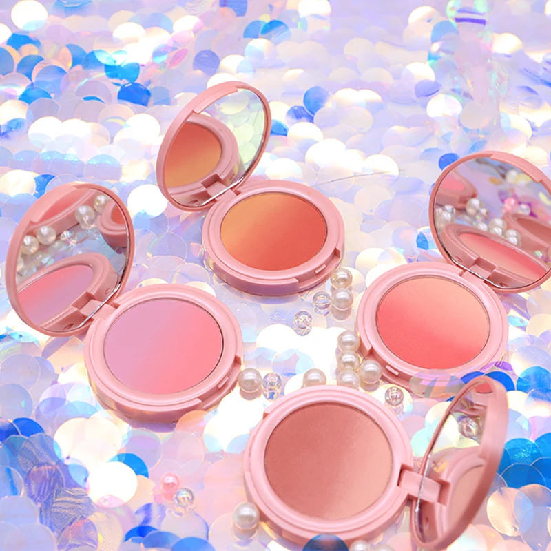 

Novo 4 Colors New Cheek Face Blusher Makeup Natural Mineral Powder Blusher 3D Contour Brighten Easy to Wear Texture Blush