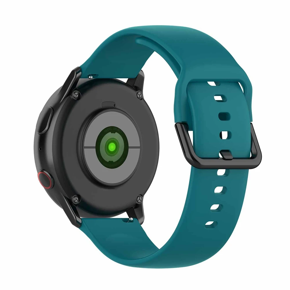Силиконовый ремешок для samsung Galaxy Watch Active 2 40 мм 44 мм gear S2 спортивный сменный Браслет для SM-R830 SM-R820