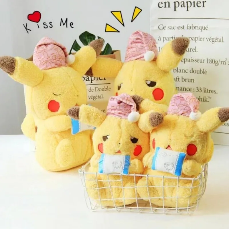 Takara POKEMON Pikachu Toys Plush Anime Animal Dolls Cute Expression Stuffed Present for Girlfriend Hobby Collection Takara POKEMON Pikachu Toys Plush Anime Animal Dolls Cute Expression Stuffed Present for Girlfriend Hobby Collection
