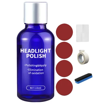 

Car Styling Car Headlight Polish Scratch Renovation Polishing Coat Car Care Auto Coating Repair Liquid Kit 10ML