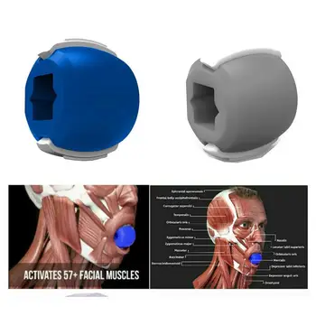 

Face Fitness Ball Food-grade Silica Gel Jaw Line Exerciser Exercise Anti-wrinkle Jawline Toner Muscle Balls Lift Shaper E6H5
