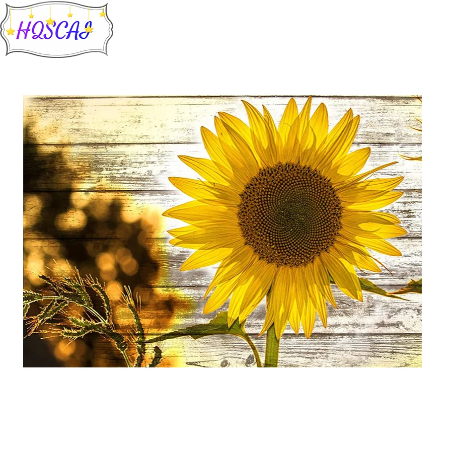 Diamond Painting Sunflower flower Full Square 5D DIY Embroidery Rhinestones Mosaic Cross Stitch Home Decor art pictures | Дом и сад