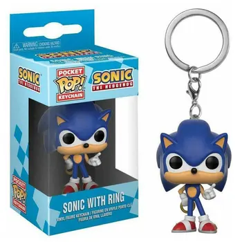 

Funko Pop Pocket Sonic With Ring Keychain Action Figure Toy Collectible Toys For Children
