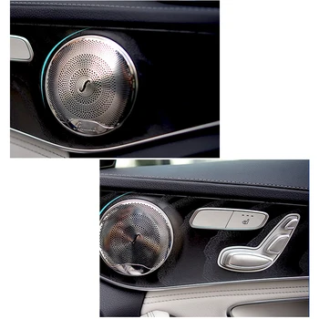 

Car Audio Speaker Cover Trim Door Loudspeaker Cover Trim Auto Accessories For Mercedes Benz E/C/GLC Class W213 W205 Car Styling