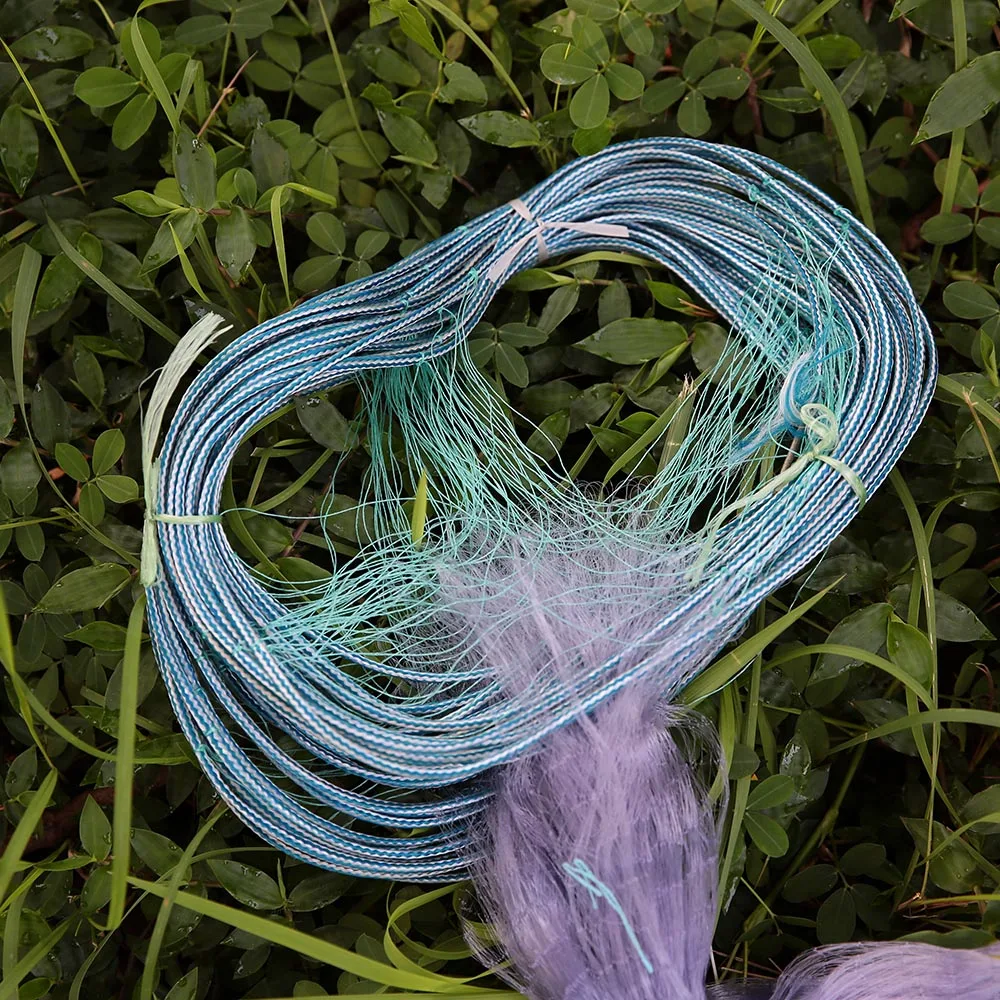 1.8*30m Monofilament 60mm Mesh Hole Single Layer Fishing Gill Net Monofilament Gill Net