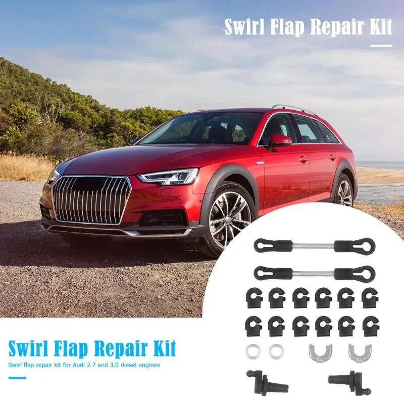 2,7 3,0 TDi Swirl лоскут Ремонтный комплект для 059129711 059129712 впускной коллектор для разрядной трубы с квадратным стержнем клапана