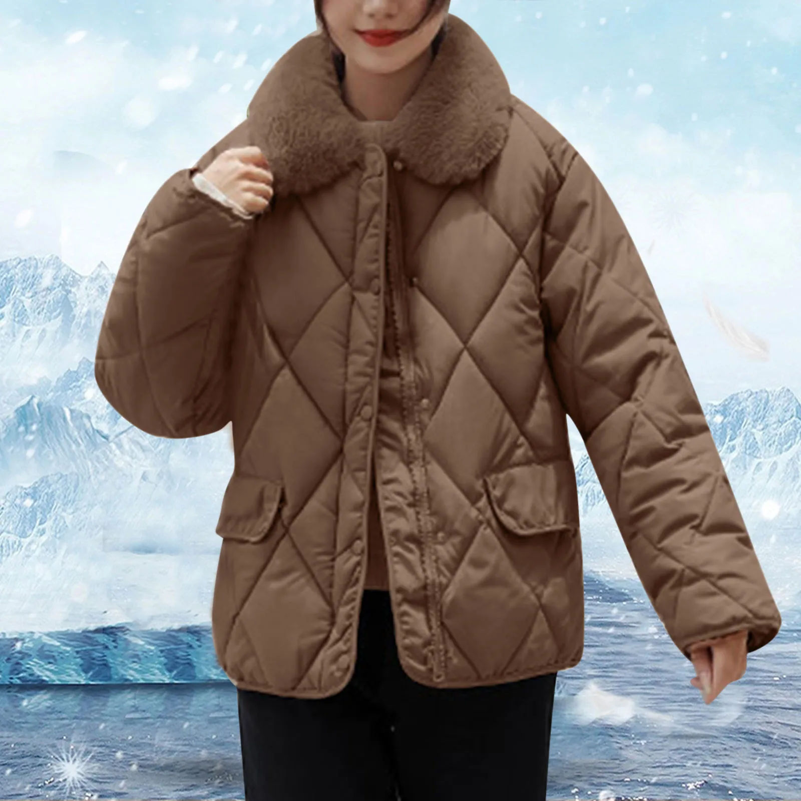 Manteau d’hiver taille plus veste matelassée vêtements taille plus Vêtements Vêtements femme Vestes et manteaux manteau d’hiver femmes 