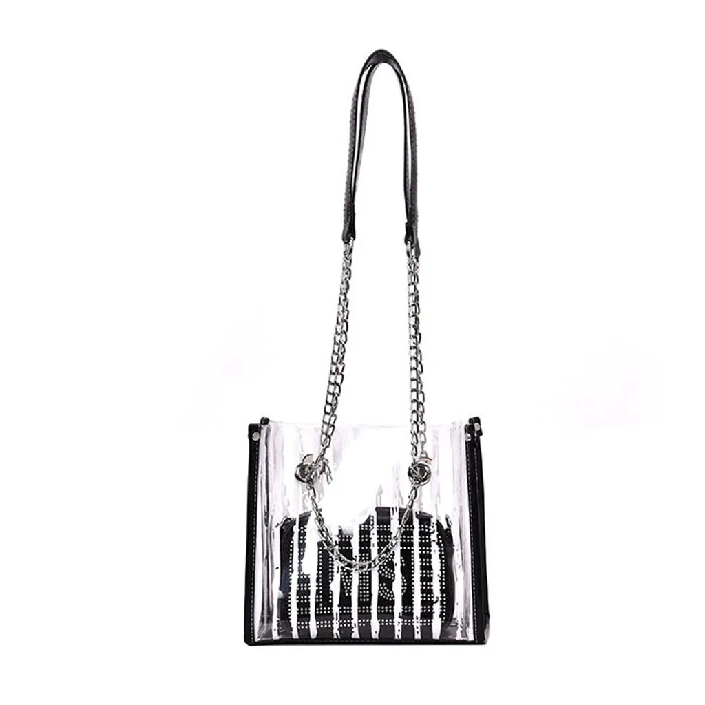 

Woman Bag Fashion Transparent Jelly Package 2019 Summer New Simple Shoulder bolso mujer sac a main femme de marque soldes