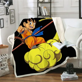 

Bedspreads Sherpa Fleece Blanket for bed Anime Dragon Ball Blanket Home Soft Quilts Fashion Bedding Drop Ship ZOOTOP BEAR