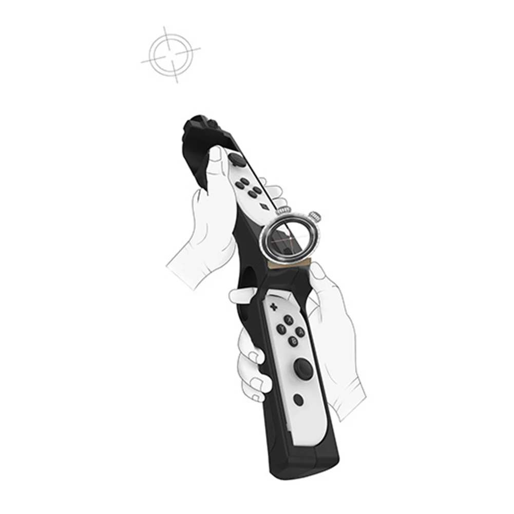 Gun Shape Handgrip Sense Joystick for Nintend Switch NS/NS OLED Game Controller Gamepad Joypad Gaming Accessories
