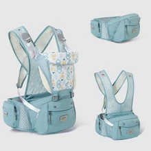 Sunveno portabebés ergonómico y transpirable para bebé, portabebés tipo canguro, soporte para bebé, herramienta de cintura para asiento de cadera, equipo de viaje para bebé en verano