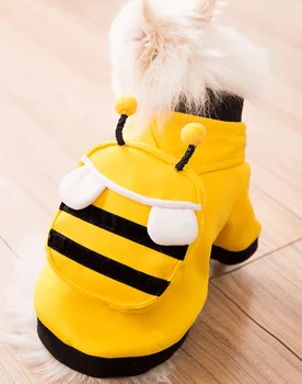 

Dog clothes cute cartoon animals hoodies with pocket Spring and Autumn cat puppy pet dog coat for small dog sweatshirt