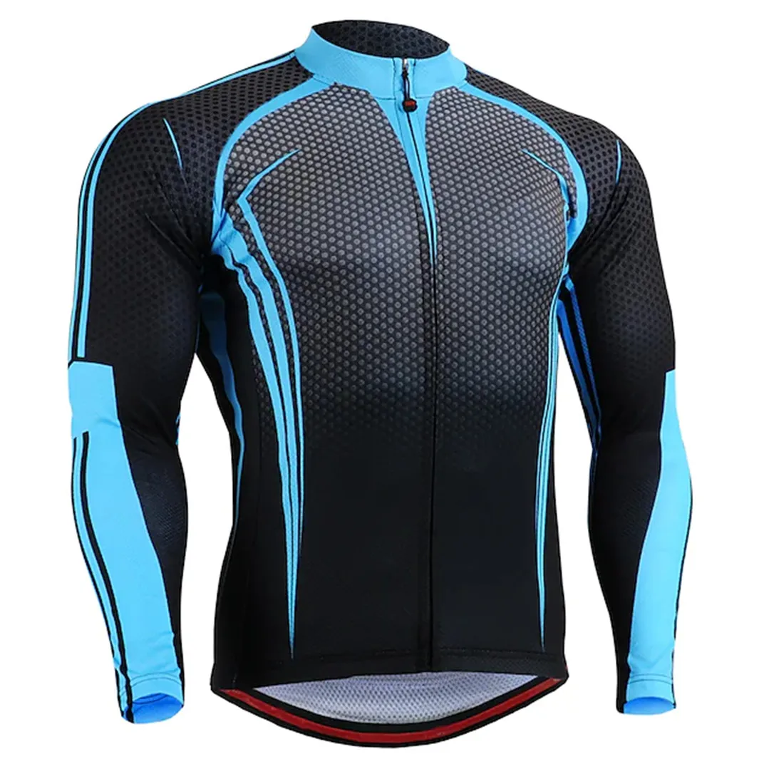 thumbnail image 1 of Jersey de ciclismo de montaña 100 % poliéster con sublimación personalizada para hombre, camiseta de secado rápido con diseño de manga larga, nueva oferta especial para montar en bicicleta, 1 of 5