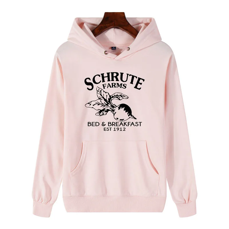 

Schrute Farms Bed And Breakfast Hoodies Radish Print Men/Women Cotton Unisex Pullocver soft Comfortable Casual Hoody Sweatshirt