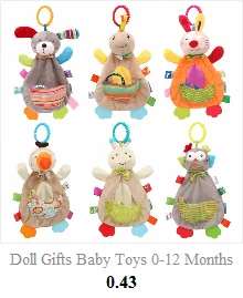 Детские игрушки-погремушки на возраст от 0 до 12 лет игрушка месяцы для новорожденных животных колокольчиков плюшевые куклы животных подвесной колокольчик детская развивающая игрушка