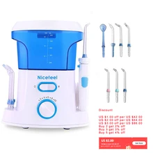 

Nicefeel White and Blue Oral Irigator Dental ABS Material Teeth Whitening Desktop Dental Cleaning Irrigator FC168الري الفموي