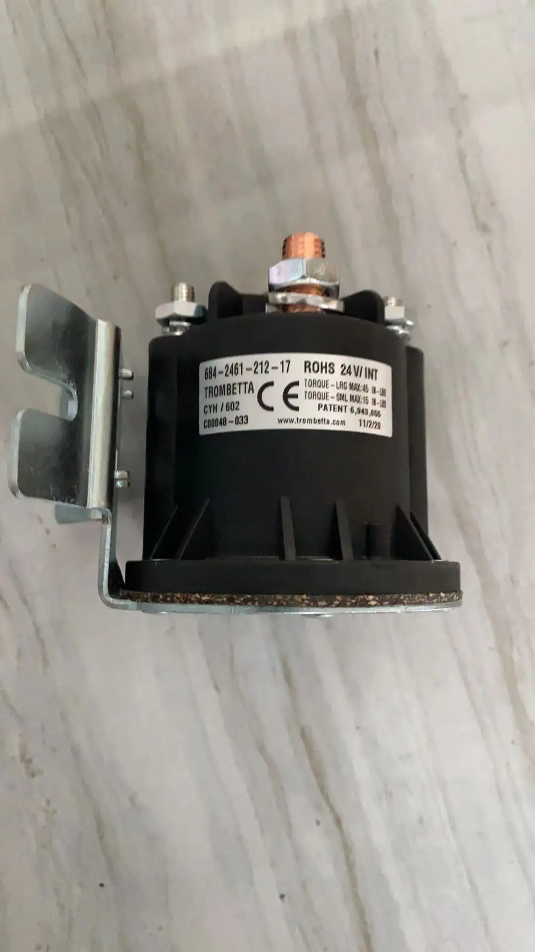 

TROMBETTA Forklift relay contactor 684-2461-212-17 ROHS 24V/INT 684-1261-212-17 ROHS 12V/INT