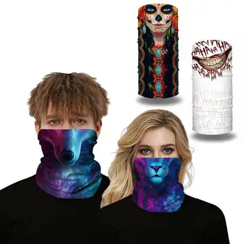 

Fashion Digital Printing Face Cover Multifunction Seamless Neck Tube Headwear Motorcycle Scarf Soft Washable Practical
