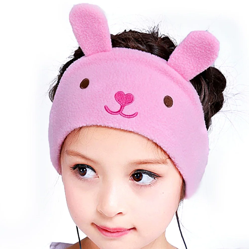 Vococal Cute Headphones Hearing Protection Kids Childrens Headband Earphones Headset Mask Cover For Sleeping Listening Music