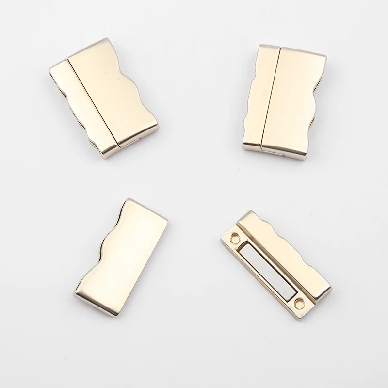 matte gold 2 комплекта ювелирных аксессуаров плоский сильная Магнитная застежка с большим отверстием подходит 10/15/30 мм плоского кожаного ремешка ювелирных изделий Материал - Цвет: matte gold