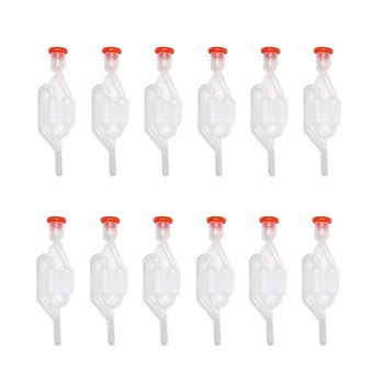 

12PCS Water Seal Exhaust Home Brew Beer Wine Fermentation Airlock Sealed Check Valve Plastic Eco Friendly