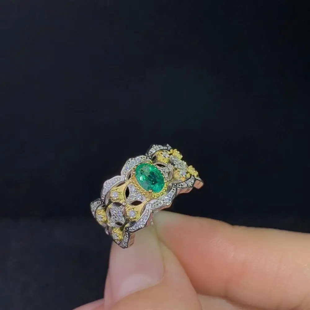 Мужское серебряное кольцо искусственное с натуральным драгоценным камнем