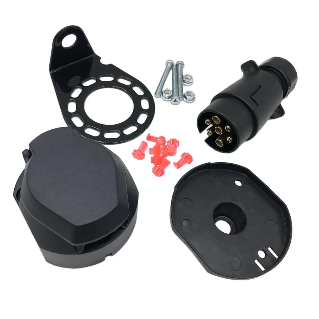 12N 7-Way Trailer Power Outlet Adapter Converter For Truck Caravan Hitch