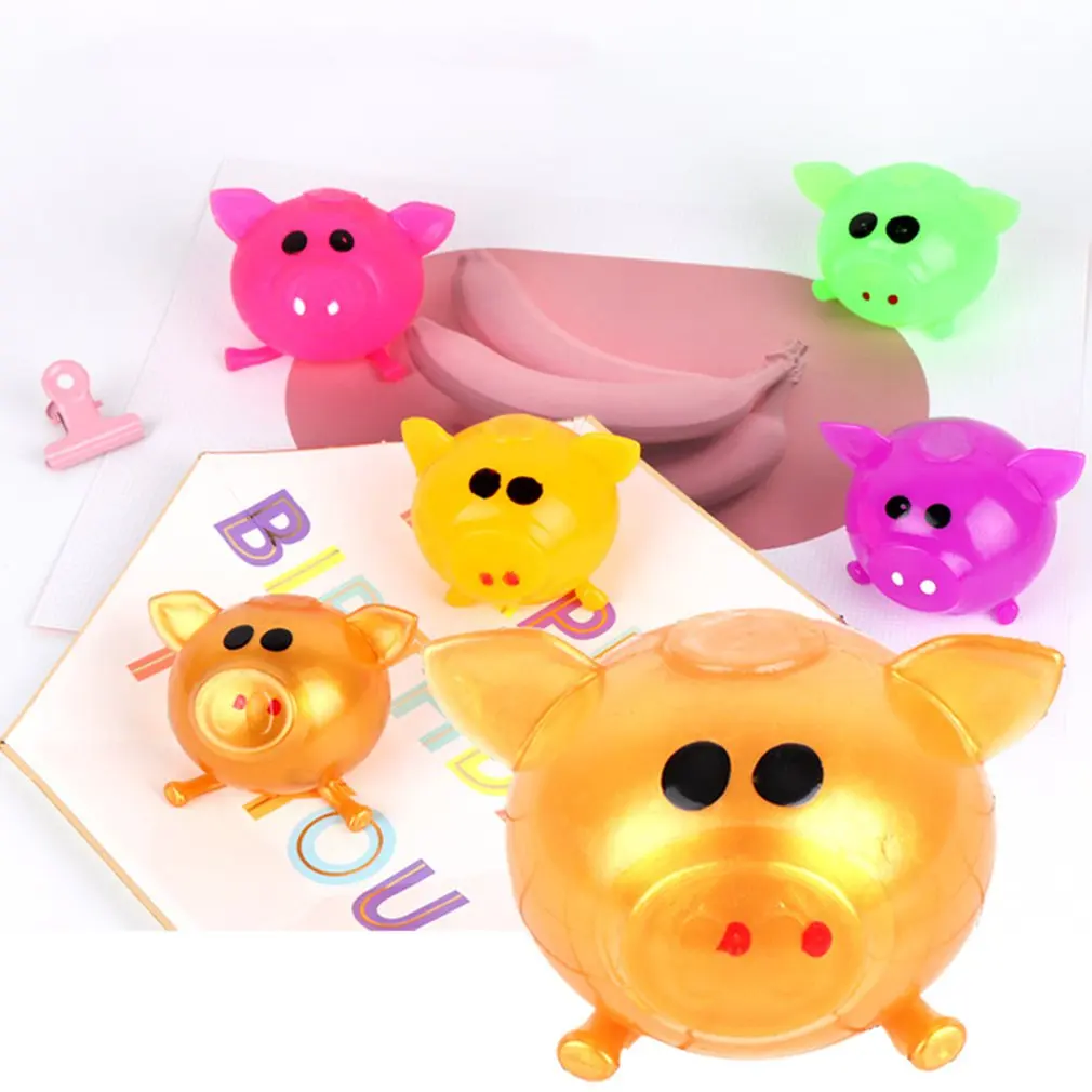 

Anti Stress Goods Types Pig Toys Decompression Splat Ball Vent Toy Venting Ball Sticky Smash Water Ball