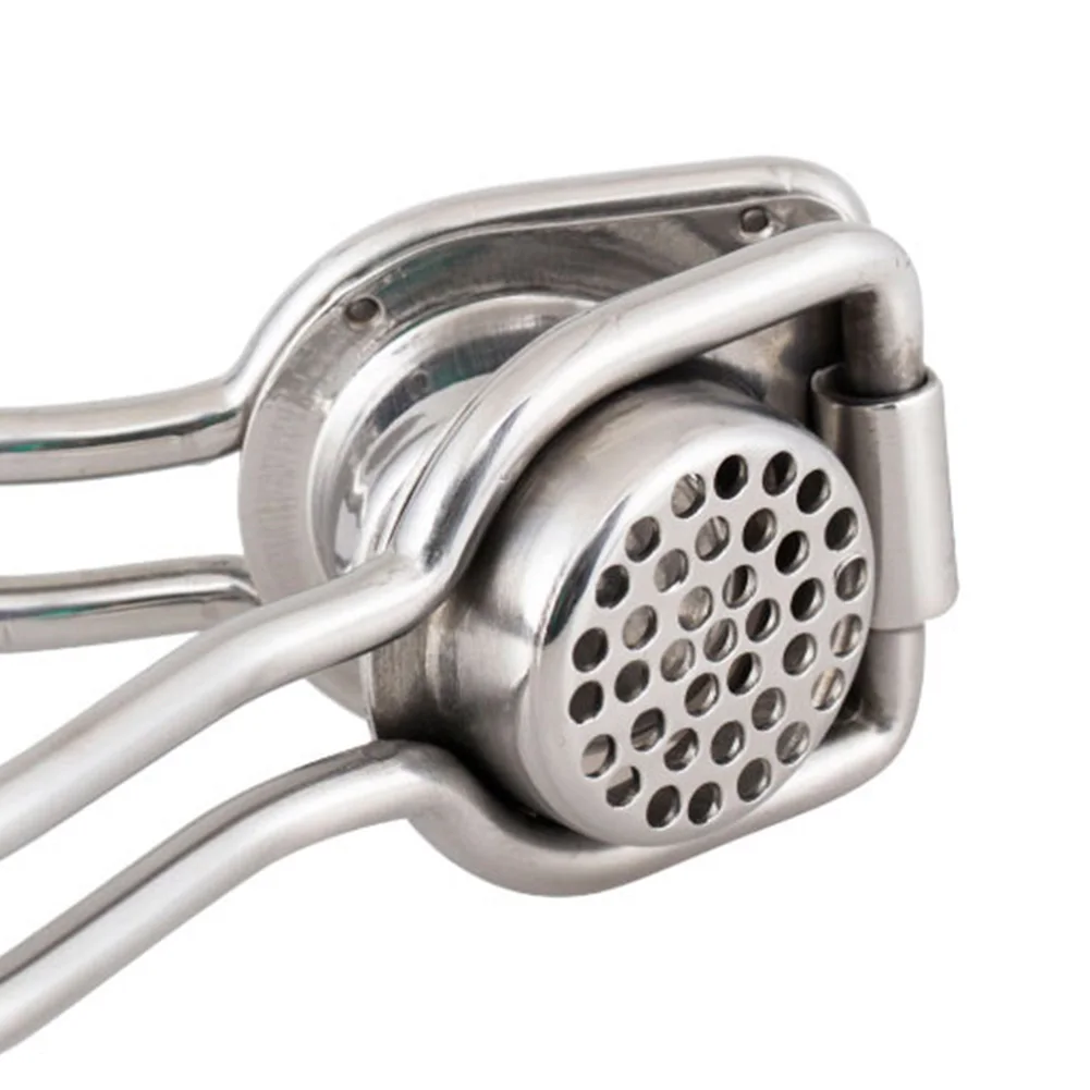 Handhold Quick Home Tool Garlic Presser Stainless Steel Squeezer Manual Mincer Easy Operation Crusher Masher Ginger Press