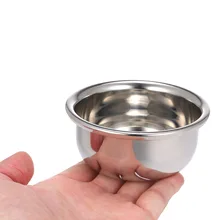 1 шт., мужское Мыло для бритья, чаша для лица, пенка для волос, контейнер для чистки, круглая чаша из нержавеющей стали, Мужская бритва для бороды, прибор для бритья