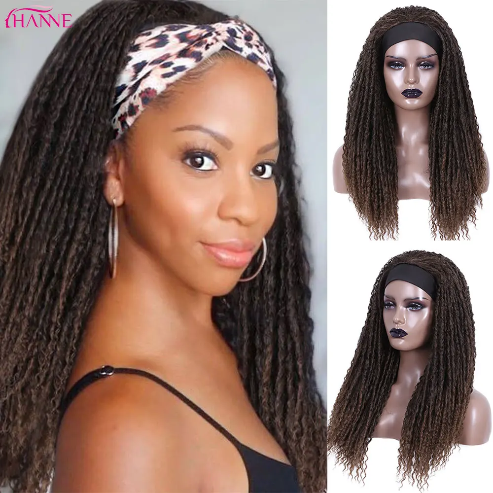 Headband Dreadlocks Wigs Faux Locs Headband Wig Дреды Парик