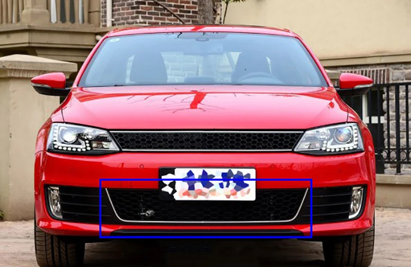 2 個フロント左右バンパーフォグライトランプグリルカバー VW 2 個フロント左右バンパーフォグライトランプグリルカバー VW