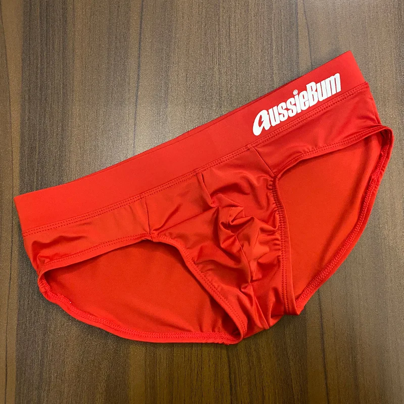 Men's Breathable Silk Underwear, Sexy Fashion Briefs, Comfortable Briefs, Low Waist, Stretch, Three-Dimensional Underpants